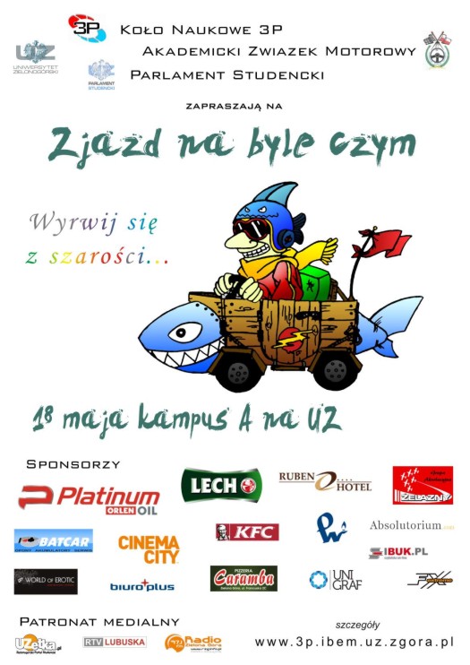 Plakat - zjazd na byle czym
